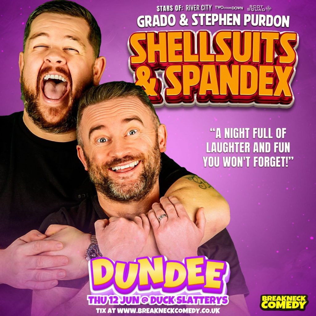 GRADO & STEPHEN PURDON: SHELLSUITS AND SPANDEX – LIVE TOUR!
