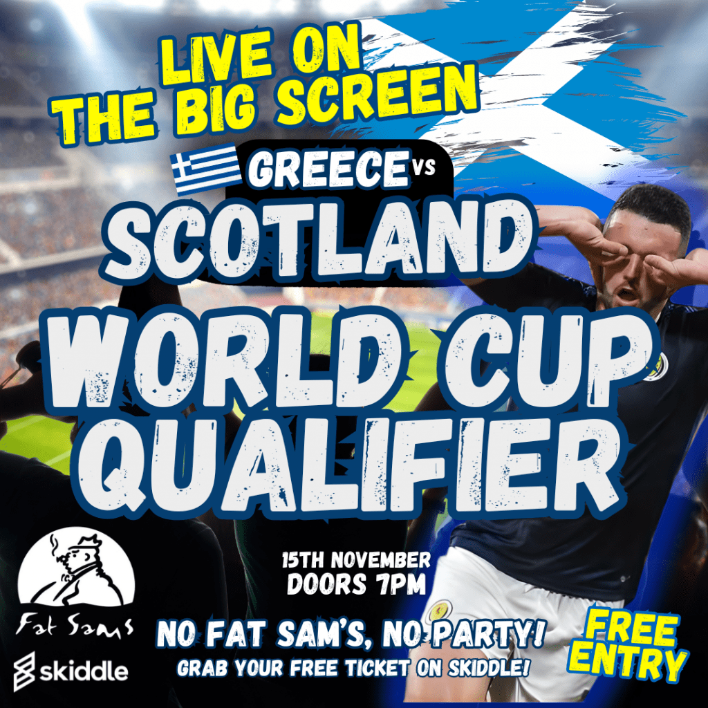 Greece Vs Scotland - Live on the BIG Screen!